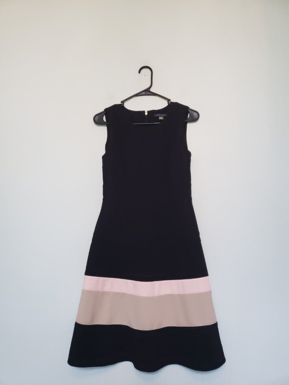 Tommy Hilfiger Womens 4 A Line Dress Fit Flare Black Color Block Office Career